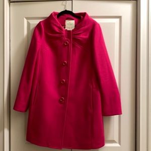 Kate, spade, hot pink coat size 12
